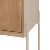 Sideboard AIKO Cream Natural Iron MDF Wood 70 x 40 x 172 cm-2