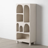 Shelves WILMA White MDF Wood 80 x 38 x 170 cm-4