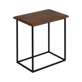 Side table LAGOM Black Natural Iron Rubber wood 60 x 40 x 60 cm 50 x 35 x 53 cm 2 Pieces (2 Units)-6