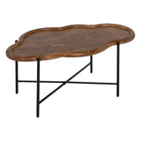 Centre Table Black Natural Crystal Iron Rubber wood 89 x 50 x 40 cm (2 Units)-8