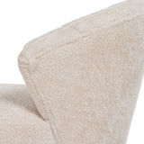 Armchair Cream Natural Rubber wood Foam Fabric 71 x 75 x 76 cm-4