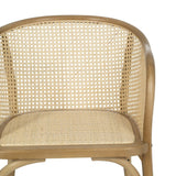 Dining Chair Natural Wood Rattan 56 X 58 X 77 CM-7