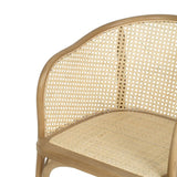 Dining Chair Natural Wood Rattan 56 X 58 X 77 CM-6