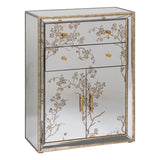 Sideboard CHLOE Golden Mirror Crystal MDF Wood 80 x 40 x 108 cm-0