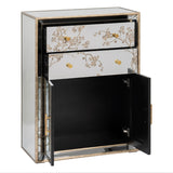 Sideboard CHLOE Golden Mirror Crystal MDF Wood 80 x 40 x 108 cm-8