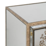 Sideboard CHLOE Golden Mirror Crystal MDF Wood 80 x 40 x 108 cm-7