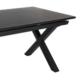 Dining Table Anthracite Ceramic Aluminium Crystal 180 x 100 x 77 cm-1