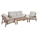 Garden furniture Beige Natural 184 x 74 x 65 cm-0