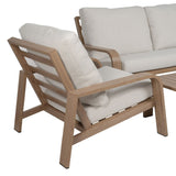 Garden furniture Beige Natural 184 x 74 x 65 cm-6