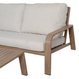 Garden furniture Beige Natural 184 x 74 x 65 cm-1