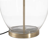 Desk lamp Golden Linen Metal Crystal 60 W 220-240 V 43 x 43 x 73 cm-2
