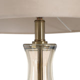 Desk lamp Golden Polyester Metal Crystal 60 W 220-240 V 39 x 39 x 89 cm-5