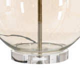 Desk lamp Golden Polyester Metal Crystal 60 W 220-240 V 39 x 39 x 89 cm-2