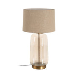 Desk lamp Golden Linen Metal Crystal 60 W 220-240 V 43 x 43 x 79 cm-0