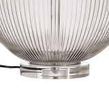 Desk lamp Beige Polyester Metal Crystal 60 W 220-240 V 43 x 43 x 66 cm-2