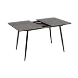 Expandable table Black Grey Iron 120 x 80 x 75 cm-8