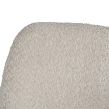 Armchair Beige Natural Polyester Rubber wood Sponge 56 x 56 x 78 cm-4