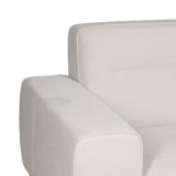 3-Seater Sofa Cream Wood 220 x 87 x 85 cm-6