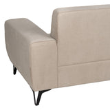 3-Seater Sofa Taupe Wood 220 x 87 x 85 cm-1