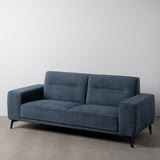 3-Seater Sofa Blue Wood 220 x 87 x 85 cm-9