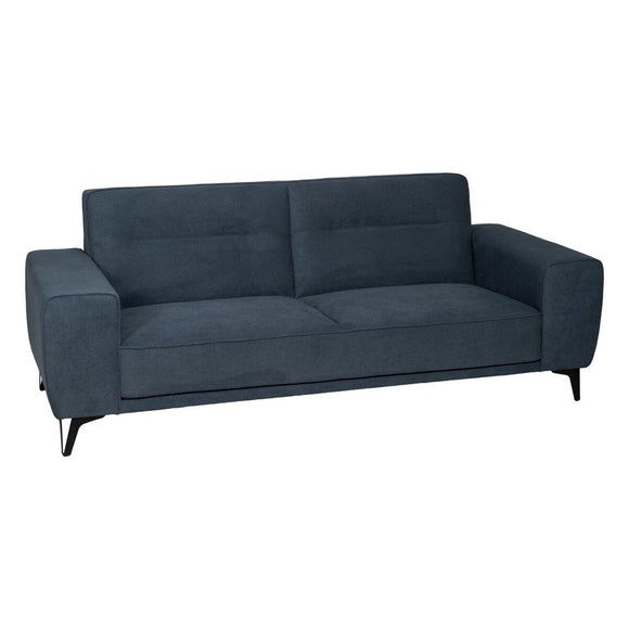 3-Seater Sofa Blue Wood 220 x 87 x 85 cm-0