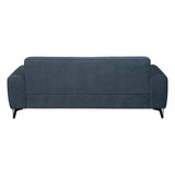 3-Seater Sofa Blue Wood 220 x 87 x 85 cm-7