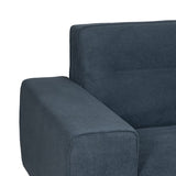 3-Seater Sofa Blue Wood 220 x 87 x 85 cm-6