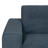 3-Seater Sofa Blue Wood 220 x 87 x 85 cm-5