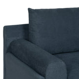 3-Seater Sofa Blue Wood 216 x 86 x 90 cm-6
