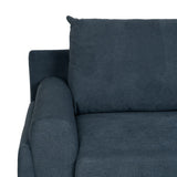 3-Seater Sofa Blue Wood 216 x 86 x 90 cm-5