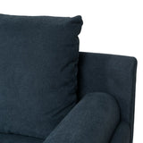3-Seater Sofa Blue Wood 216 x 86 x 90 cm-2