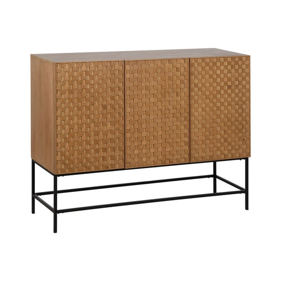 Sideboard MARIGNI Black Natural Iron MDF Wood 121,5 x 42,5 x 93,5 cm-0