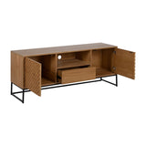 TV furniture MARIGNI Black Natural 148 x 40 x 60,5 cm-8