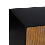 Sideboard ORLEANS Black Natural Iron MDF Wood 204 x 40 x 81,5 cm-7