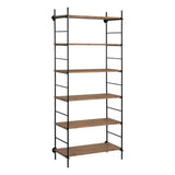 Shelves Black Beige Iron Fir wood 94 x 44 x 220 cm-0