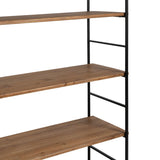 Shelves Black Beige Iron Fir wood 94 x 44 x 220 cm-7