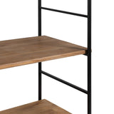 Shelves Black Beige Iron Fir wood 64 x 44 x 220 cm-7