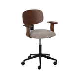 Office Chair Brown Black Beige 60 x 60 x 89 cm-0