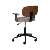 Office Chair Brown Black Beige 60 x 60 x 89 cm-7