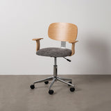 Office Chair Grey Natural 60 x 60 x 89 cm-9