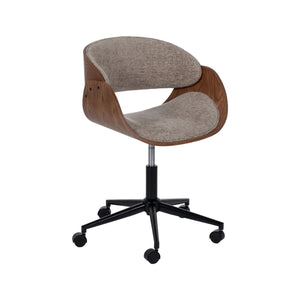 Office Chair Brown Black Beige 59 x 64 x 88 cm-0