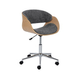 Office Chair Grey Natural 59 x 64 x 88 cm-0