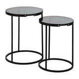 Set of 2 tables Black 46 x 46 x 60 cm (2 Units)-0