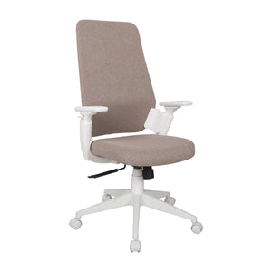 Office Chair White Taupe 67,5 x 62 x 114,5 cm-0