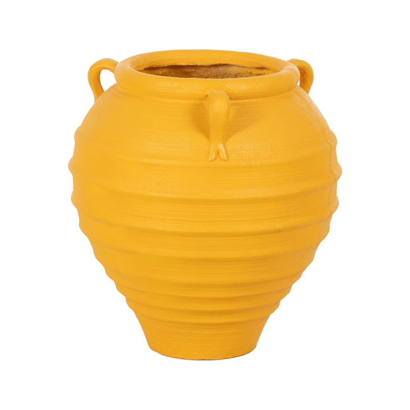 Vase Yellow Resin 56 x 56 x 60 cm-0