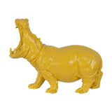 Decorative Figure Yellow Hippopotamus 66 x 25,5 x 51 cm-7