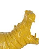 Decorative Figure Yellow Hippopotamus 66 x 25,5 x 51 cm-6