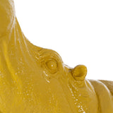 Decorative Figure Yellow Hippopotamus 66 x 25,5 x 51 cm-4