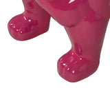 Decorative Figure Fuchsia Dog 88 x 38 x 63 cm-4