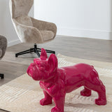 Decorative Figure Fuchsia Dog 88 x 38 x 63 cm-1